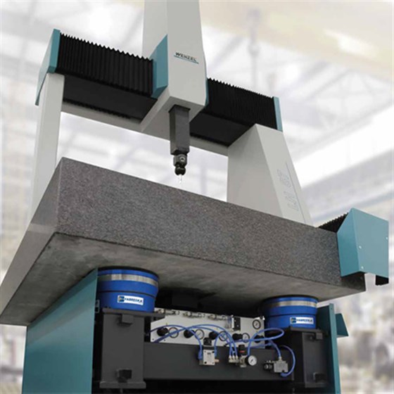 空氣彈簧用于三坐標(biāo)隔振